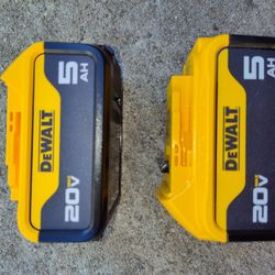 New DeWalt 20 Volt 5ah Batteries 