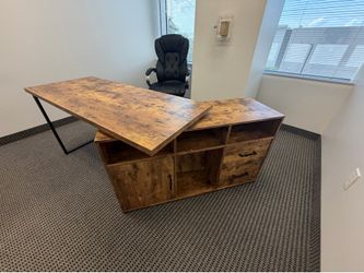 L-shape office desk