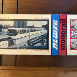 Hey Seattle Worlds Fair Collectors!  Very Rare!  1962 Alweg Monorail Train Set in Original Box