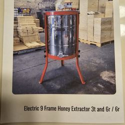 Civan 9 Frame ELECTRIC Honey Extractor