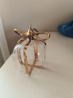Hand blown glass and hand painted