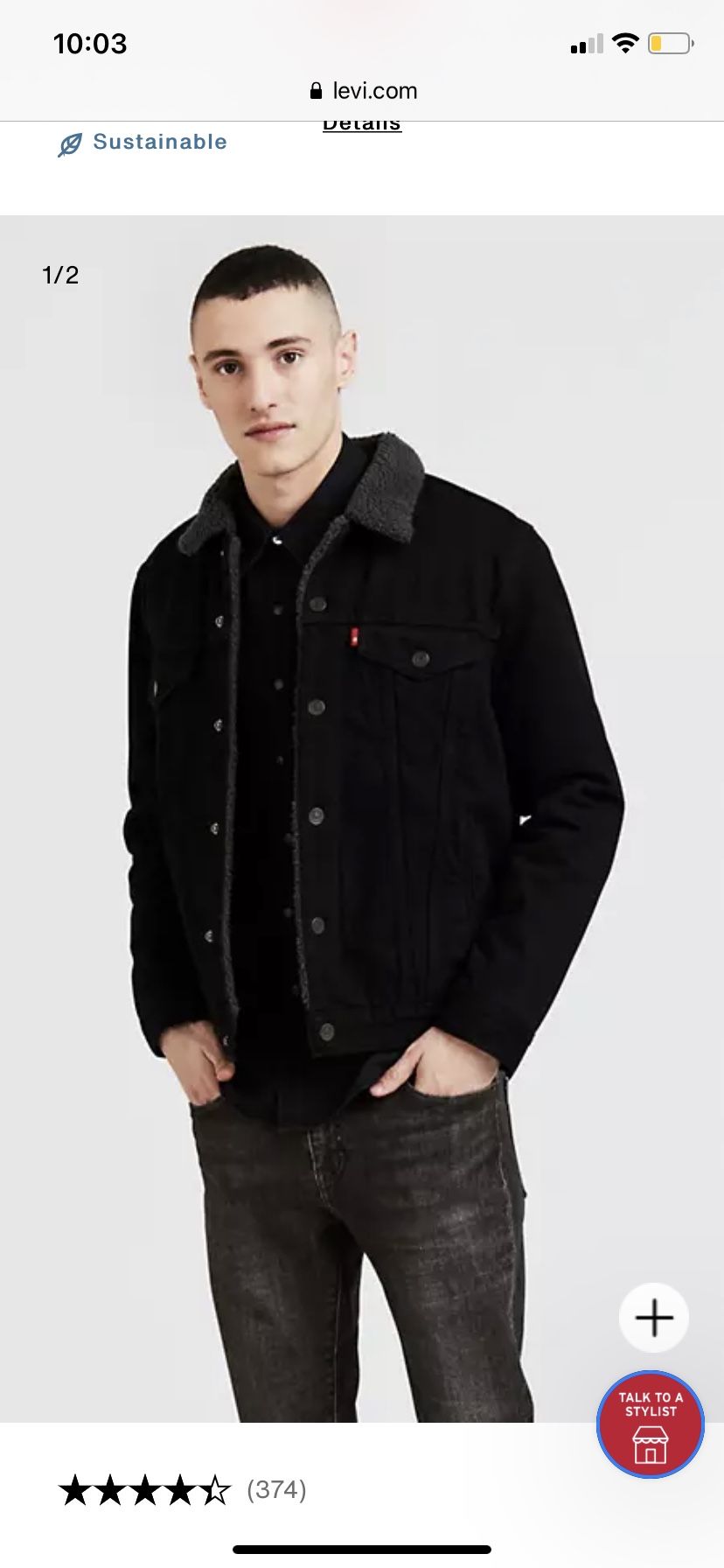 Levi’s Sherpa Jacket New Size S-M