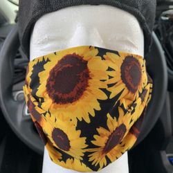 Vibrant Sunflower Mask