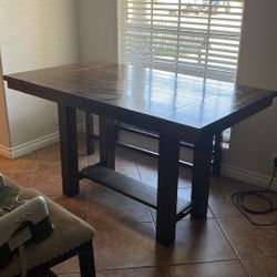 Brown Kitchen Table