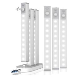 6 Pack Led Under Cabinet Lights Wireless with Charging Station, Dimmable 7’’