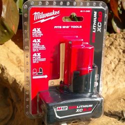 Milwaukee Drill Battery 12V Red Lithium 
