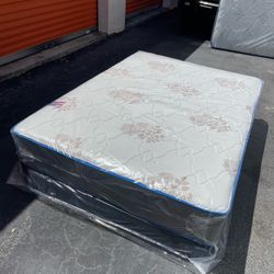 NEW FULL SIZE SET MATTRESS AND BOX SPRING-2pcs 