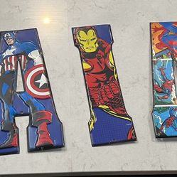 Marvel Name Platter/ Wall Decor 