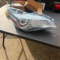 2015-2017 Toyota Camry Replacement Headlights Chrome Housing Pair