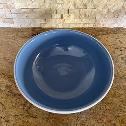 Large Nova Studio Blue Ceramic Serving Bowl, 11inch Round, Microwave and Dishwasher Safe