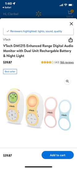 Vtech Enhanced Range, Digital Audio Monitor Unisex