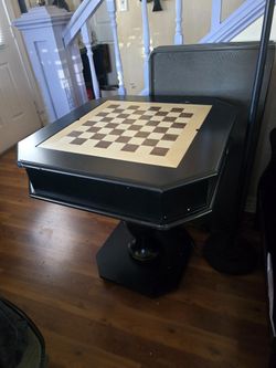 Acme Galini 2-Drawer Wooden Game Table in Black