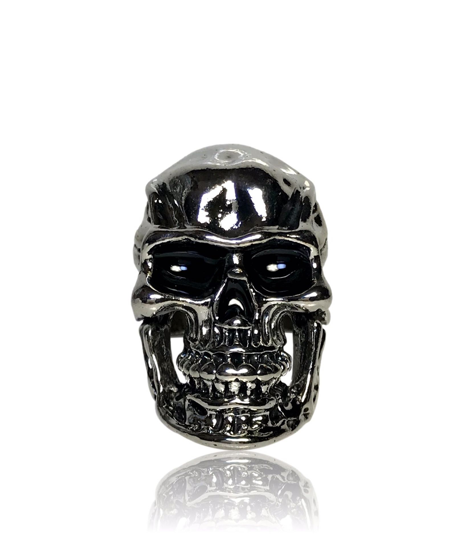Gothic Punk Biker Skeleton Skull Ring 