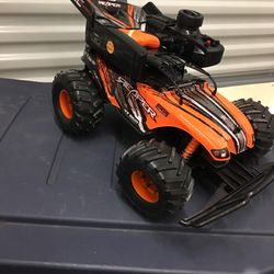 orange/black/white r/c car