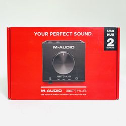 M-Audio AIR|HUB USB Audio Interface w/ 3-Port Powered Hub Studio Controller