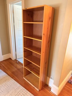 Handcrafted Solid Wood Bookcase / Bookshelf – 72” Tall