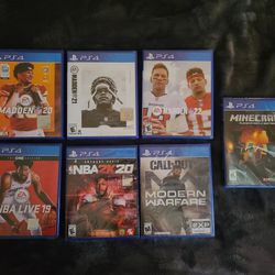 PS4 Games Brand New Never Opened...  