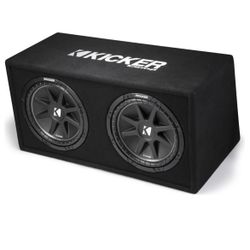 KICKER 43DC3122 Ported enclosure with dual 12" Comp Enclosure Subwoofers