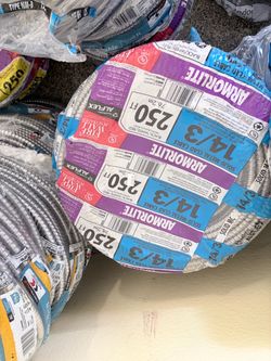Southwire Armorlite 14/3 Solid Metal Clad Cable, 250ft