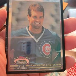 Ryne Sandberg 1992 Topps Stadium Club Members Choice 1993 Topps Stadium Club Members Choice Baseball Cards 