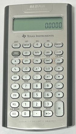Texas Instruments BA II Plus Professional Financial Calculator (#1376)