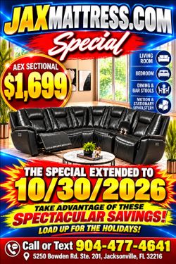 New Leather Power Reclining sectional