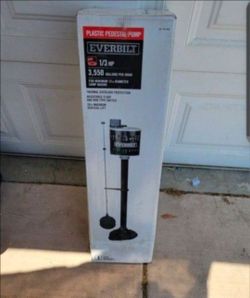 New Everbilt 1/3 HP Pedestal Sump Pump