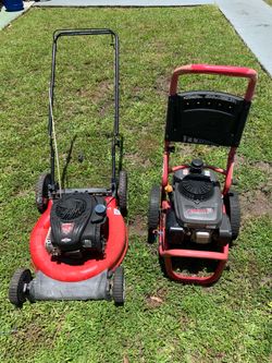 Lawnmower and pressure washing machine