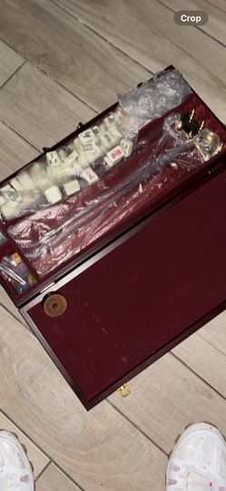 Wood Mahjong Set New 