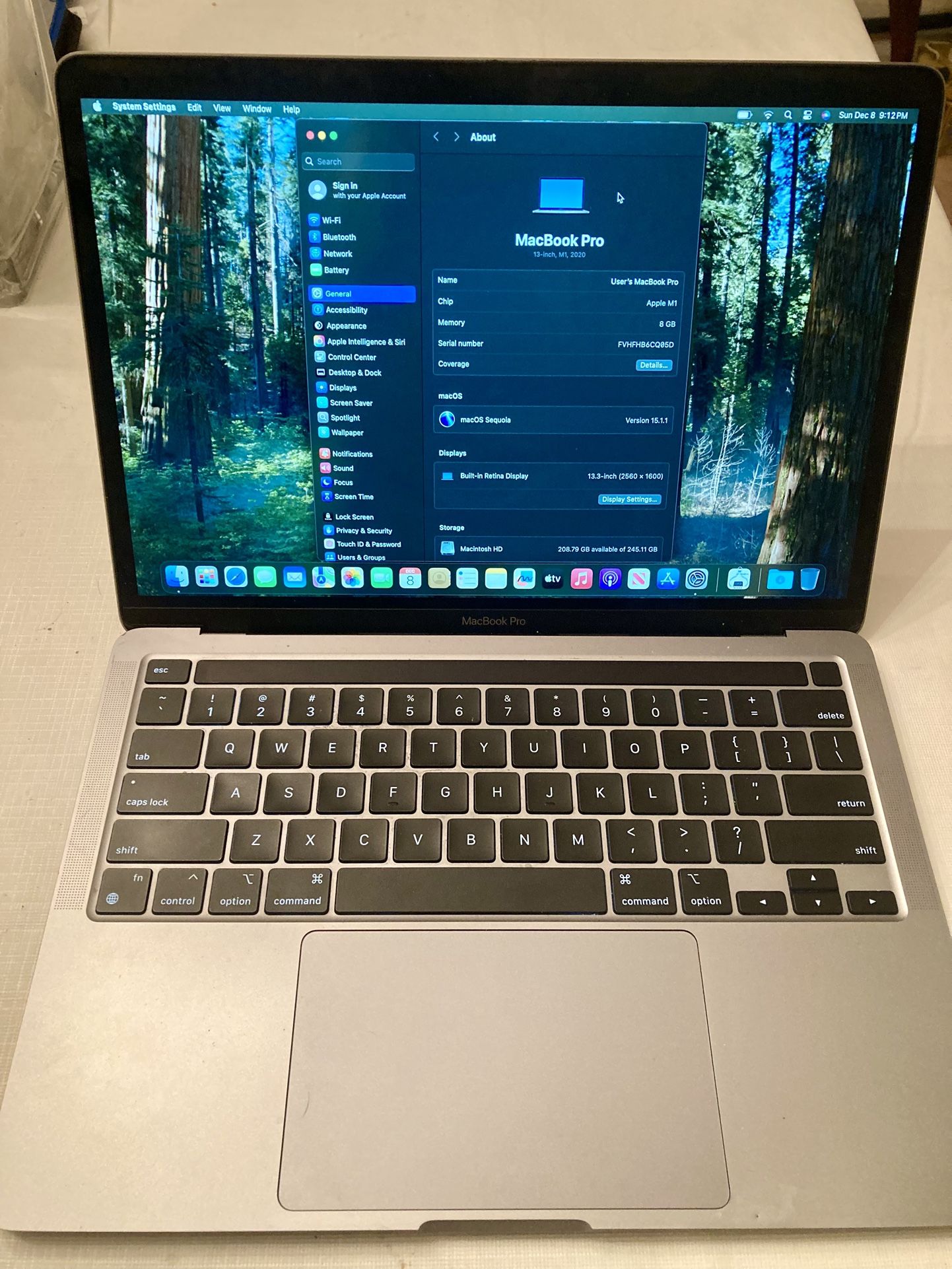 Macbook Pro 13 Inch M1 2020 Read Description
