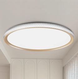 FCPVHOY LED Ceiling Light 15-Inch Dimmable Flush Mount With 5CCT Adjustable Color Temperature (2700K-5000K), 35W 4000LM, Ceiling Light Fixture For Bed