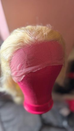 30” 613 blonde 13x6 HD lace front wig 200%density pre plucked , 100% human hair