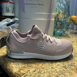 Skecherbrand New Pink /bk  No Box Steel Toe For Work Size 7 Lady. 