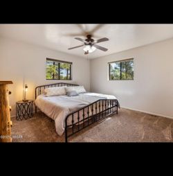 King metal bed