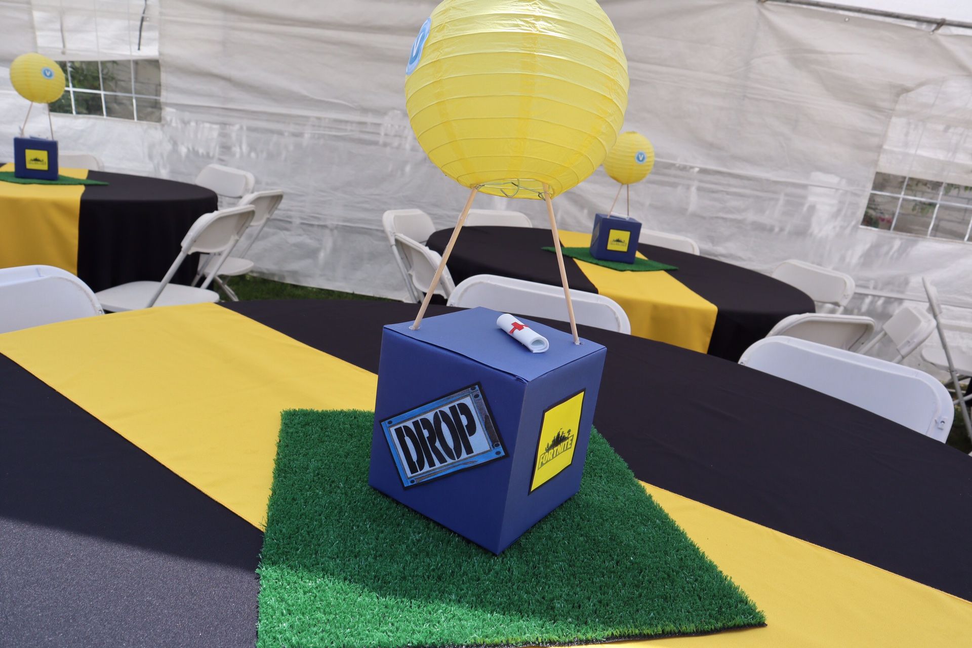 Fortnite Drop box centerpieces