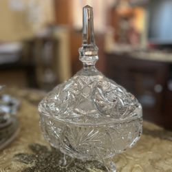 Vintage Crystal Candy Dish