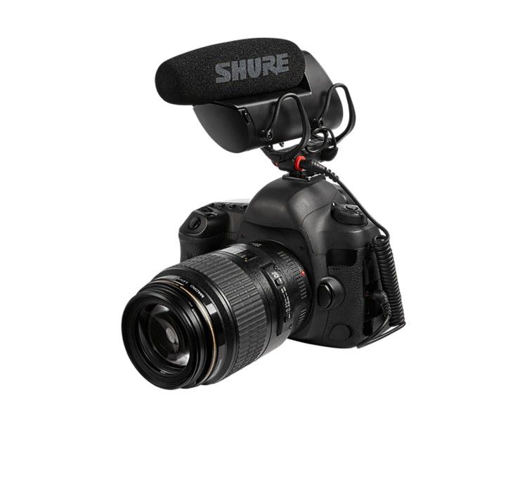 Shure VP83F LensHopper Camera Mount Condenser Microphone with Integrated Flash Recording