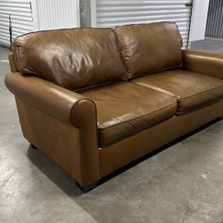 Pottery Barn Leather Sofa -Delivery Available