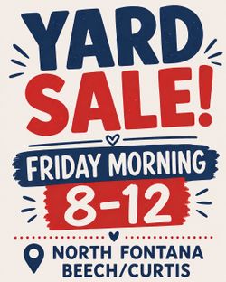 Friday morning yard sale