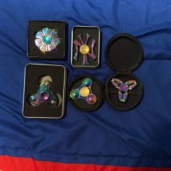 Rainbow Gold Fidget Spinners