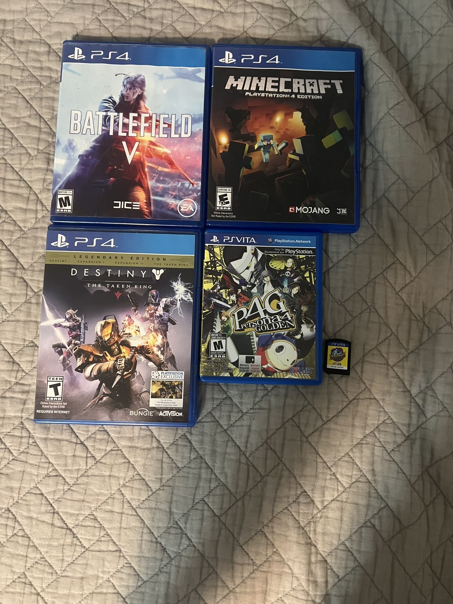 Assortment Of Ps4 And Vita Game