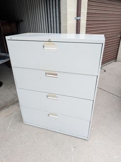 4-Drawer Lateral Metal File Cabinet