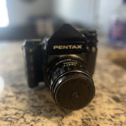 Pentax 67 with 105mm + 45mm Lens