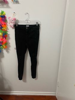 Black Simple Society Ripped Jeans