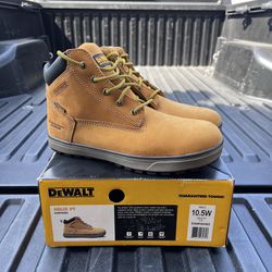 NEW DEWALT Men's Helix PT/WP Waterproof 6 in. Work Boots - Soft Toe - Wheat Size 10. 5(W)