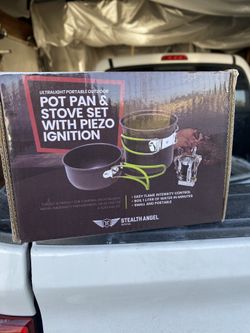 Portable Stove With Pot And Pam