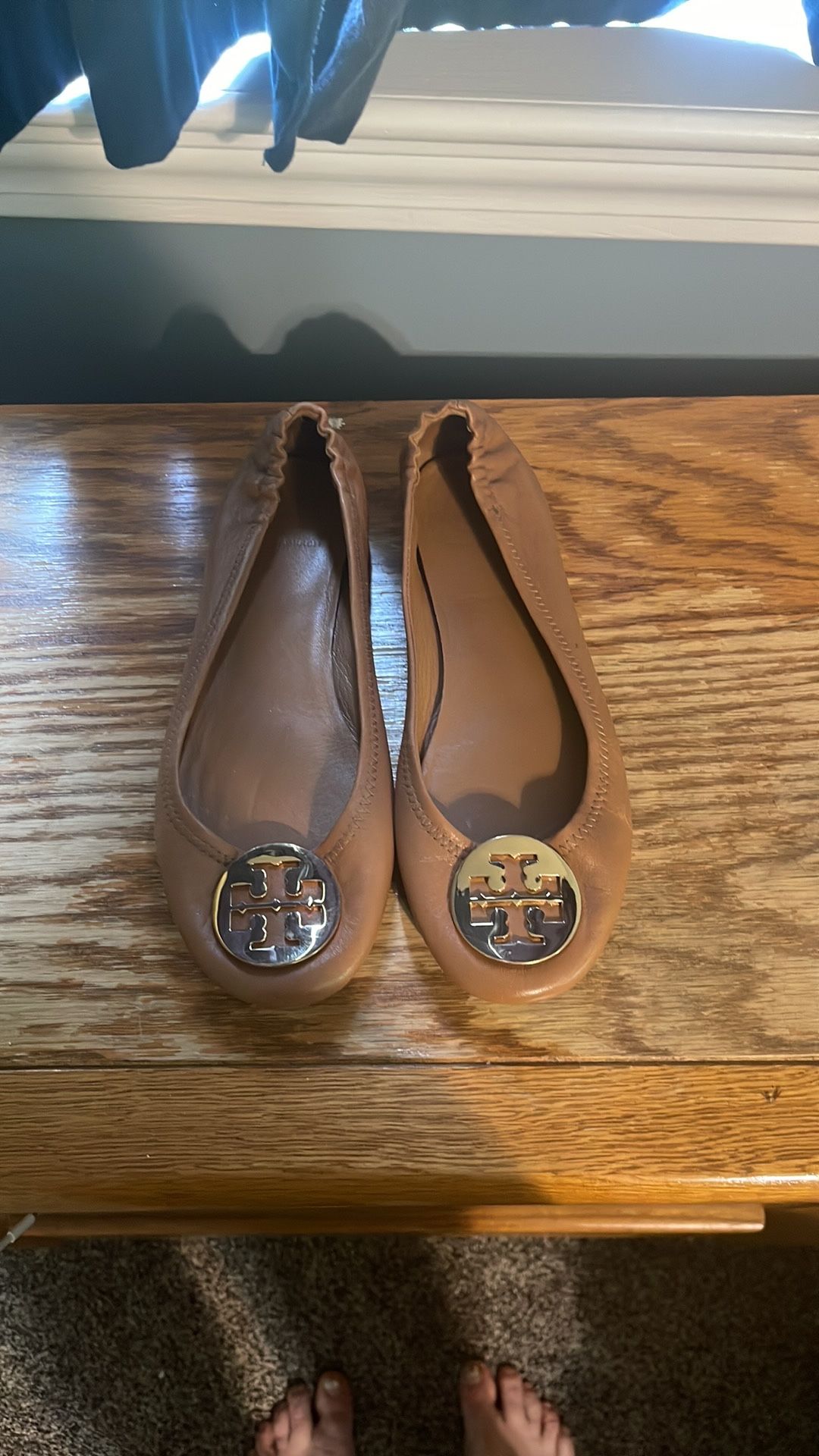 Tory birch Clairre Ballet Flats In tan