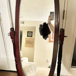 Antique Cherry Wood Mirror 