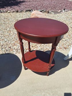Oval side table l