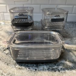 🥬 Plastic Produce Storage Containers (Set)